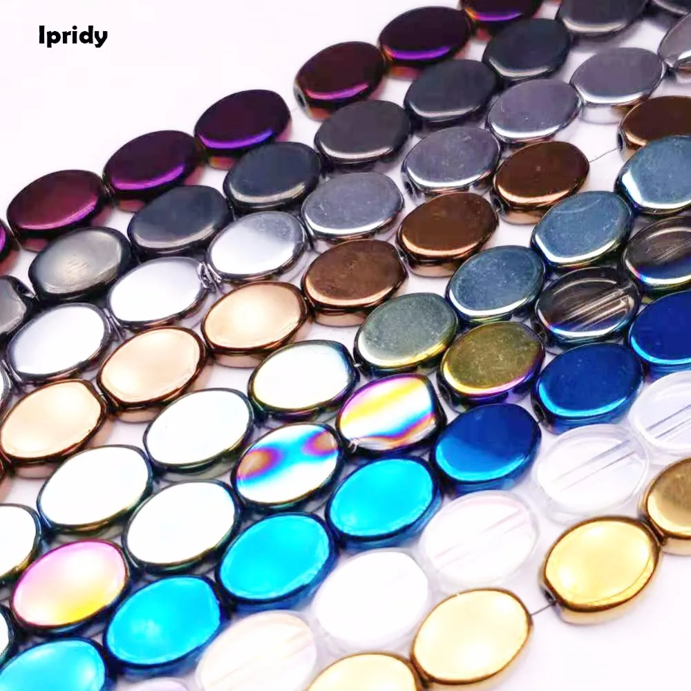 1strand/lot 8x11mm,Thick:4mm Flat Oval Glass Beads with Plating Metallic color,fit Diy Jewelry Making
1strand/lot 8x11mm,Thick:4mm Flat Oval Glass Beads with Plating Metallic color,fit Diy Jewelry Making