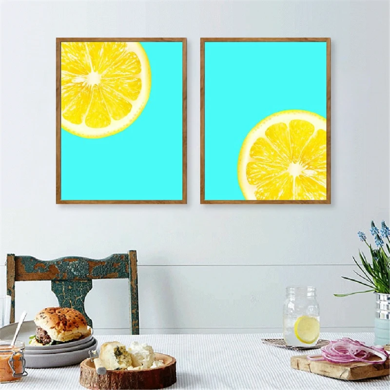 Lemon Canvas Prints Dinning Room Decor