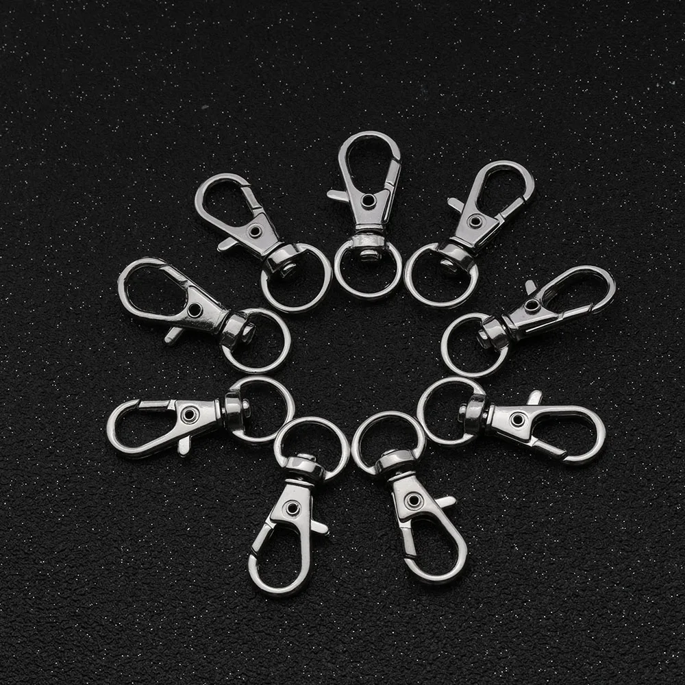 2017 New 10Pcs/Pack 32mm Silver Gold Swivel Lobster Clasp Clips Hook Keychain Split Key Ring Hot
2017 New 10Pcs/Pack 32mm Silver Gold Swivel Lobster Clasp Clips Hook Keychain Split Key Ring Hot