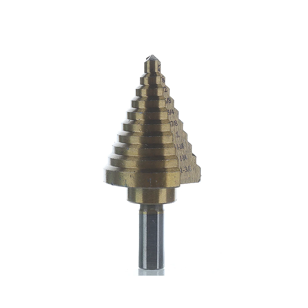 1/4-1-3/8 Inch Step Drill Bit HSS Steel Titanium Step Drill Bits Cone Cutt Tools Woodworking Wood Metal Drill Bit 1pc
1/4-1-3/8 Inch Step Drill Bit HSS Steel Titanium Step Drill Bits Cone Cutt Tools Woodworking Wood Metal Drill Bit 1pc