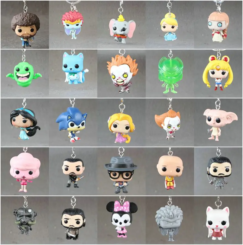 Funko pop Keychain Pennywise, Dobby, Happy, Horror, Ghost, Cinderella Key Chain Vinyl Action Figure Collectible Model Loose Toy
Funko pop Keychain Pennywise, Dobby, Happy, Horror, Ghost, Cinderella Key Chain Vinyl Action Figure Collectible Model Loose Toy