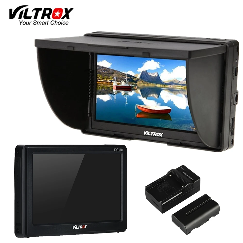 Viltrox DC-50 5'' DSLR TFT field LCD Micro HDMI Camera Video Monitor Battery+Charger for Canon Nikon Sony A9 A7II A7SII A6500
Viltrox DC-50 5'' DSLR TFT field LCD Micro HDMI Camera Video Monitor Battery+Charger for Canon Nikon Sony A9 A7II A7SII A6500
