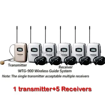 Takstar WTG-900 Digital wireless Tour Guide/Talkback System use for wireless synonous translation ect. 1 transmitter+5 Receivers
Takstar WTG-900 Digital wireless Tour Guide/Talkback System use for wireless synonous translation ect. 1 transmitter+5 Receivers