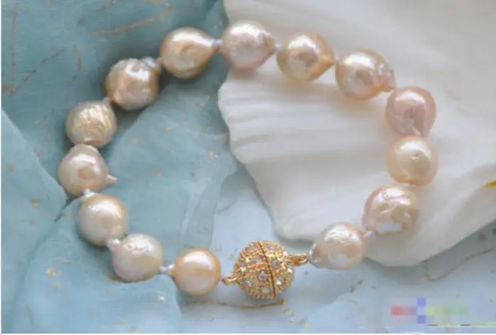 Free shipping hot sale Women Bridal Wedding Jewelry >> 8" 13mm pink almost round KESHI REBORN PEARL bracelet
Free shipping hot sale Women Bridal Wedding Jewelry >> 8" 13mm pink almost round KESHI REBORN PEARL bracelet