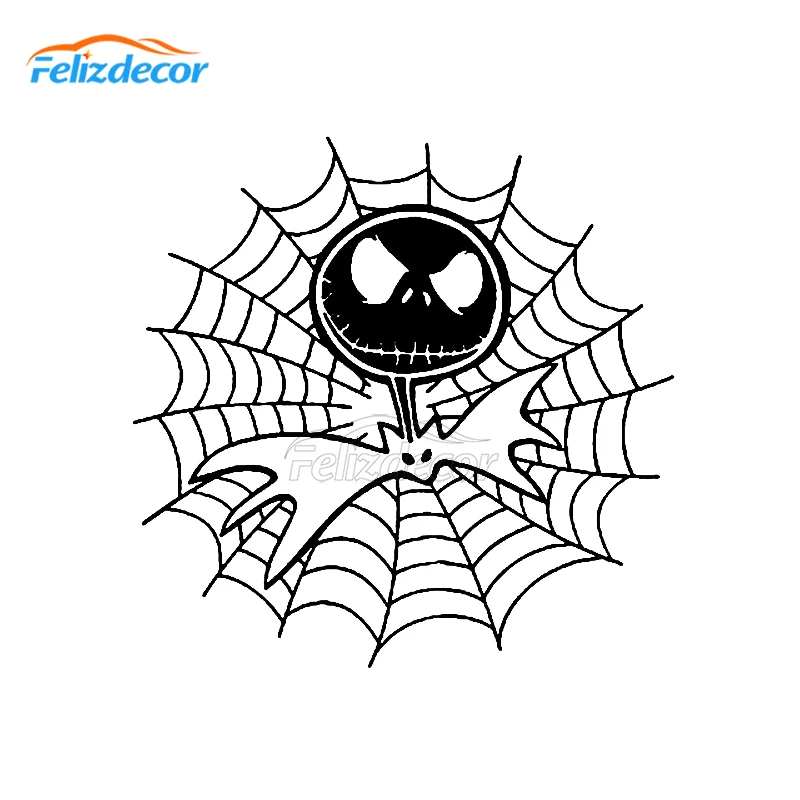 Hot Jack Cobweb Skellington Die Cut Vinyl Car Decal Art Window Car Body Decor Stickers Waterproof Removable L127
Hot Jack Cobweb Skellington Die Cut Vinyl Car Decal Art Window Car Body Decor Stickers Waterproof Removable L127