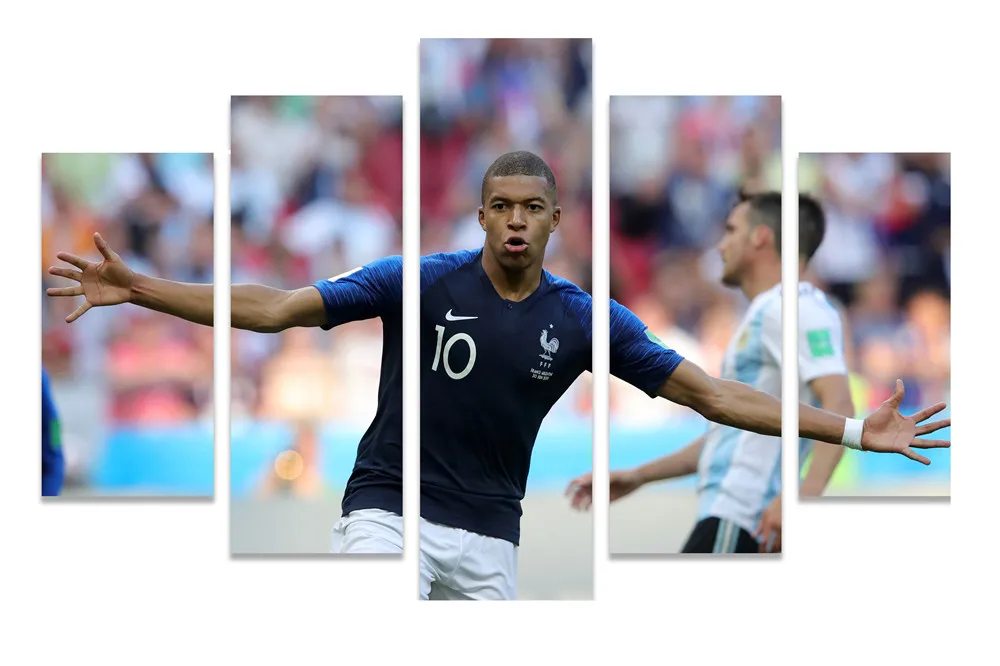 5 Panels Sport Canvas Painting Kylian Mbappe Posters and Prints Modular Picture Wall Pictures for Living Room Home Decor
5 Panels Sport Canvas Painting Kylian Mbappe Posters and Prints Modular Picture Wall Pictures for Living Room Home Decor
