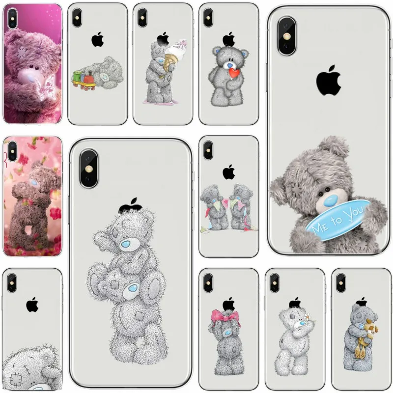 Tatty Teddy Me To You Bear Cover Soft Silicone TPU Phone Case For iPhone X XS XR Max 5 5S 5C SE 6 6plus 7 7plus 8 8plus