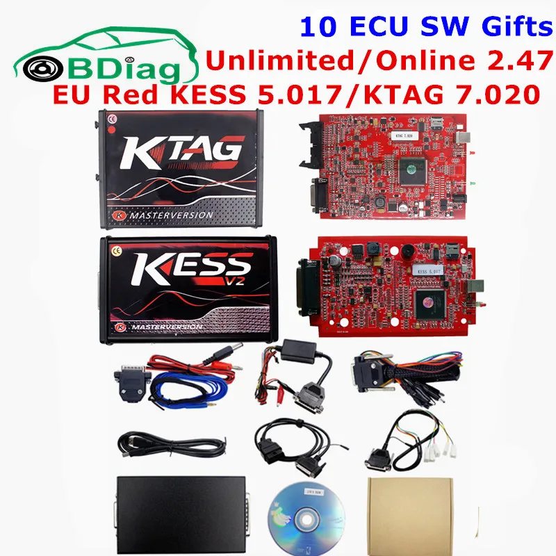 Online V2.47 EU Red Kess V2 V5.017 OBD2 Tuning Kit 5.017 KTAG V7.020 V2.25 4 LED BDM Frame 22 Adapter K-TAG 7.020 ECU Programmer
Online V2.47 EU Red Kess V2 V5.017 OBD2 Tuning Kit 5.017 KTAG V7.020 V2.25 4 LED BDM Frame 22 Adapter K-TAG 7.020 ECU Programmer