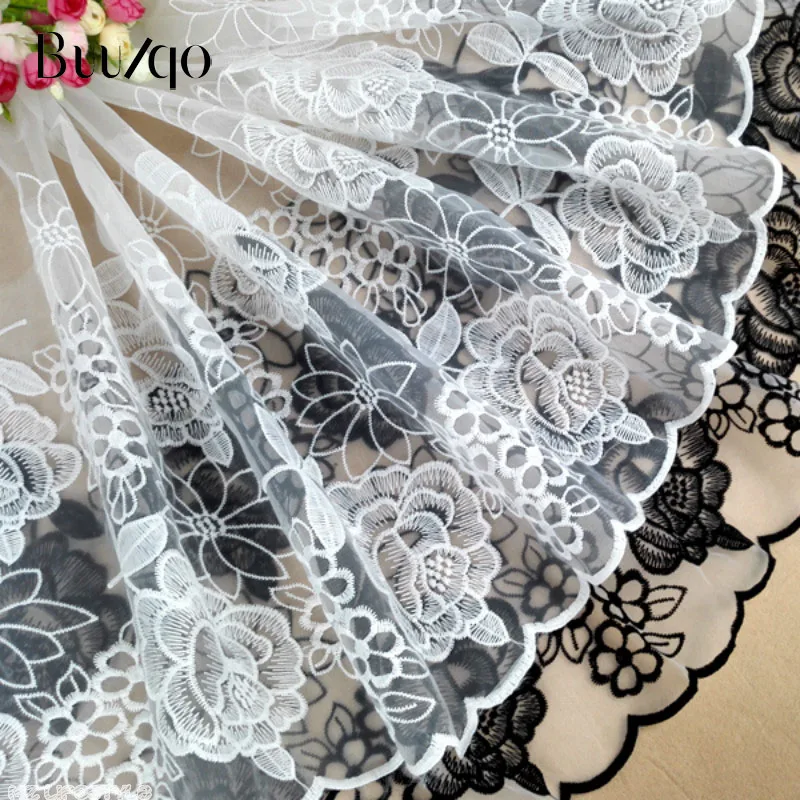 Buulqo White black lace trim 100 * 42cm wide French organza embroidery lace trim fabric for Crafts wedding dress trim
Buulqo White black lace trim 100 * 42cm wide French organza embroidery lace trim fabric for Crafts wedding dress trim