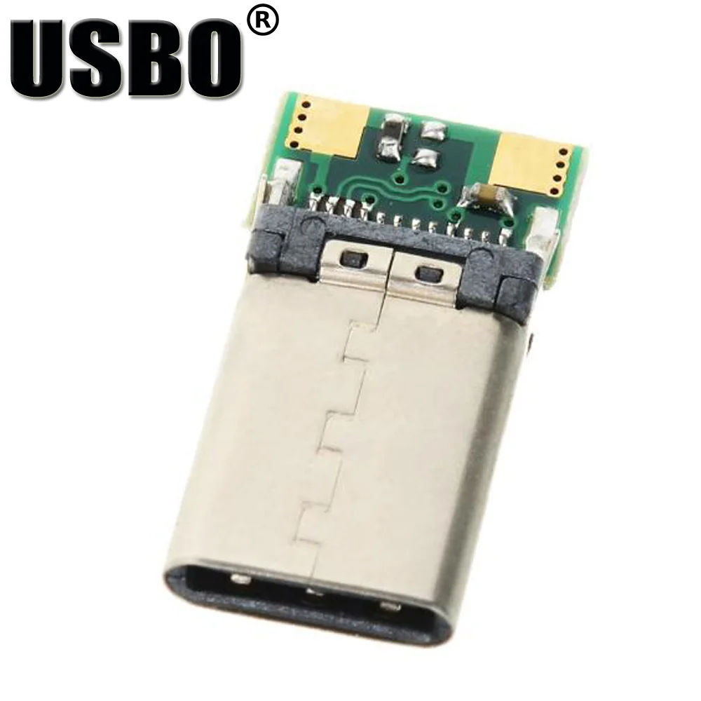 High quality USB 3.1 male Type-C solder wire type connector USB-C interface Positive and negative plug converter with PCB Board
High quality USB 3.1 male Type-C solder wire type connector USB-C interface Positive and negative plug converter with PCB Board