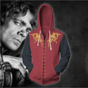 Game of thrones Tyrion Lannister Cosplay costume game of thrones hoodie Hooded Sweatshirt jacket
Game of thrones Tyrion Lannister Cosplay costume game of thrones hoodie Hooded Sweatshirt jacket