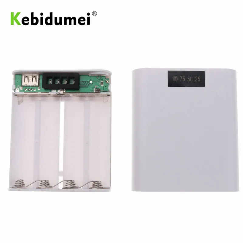 kebidumei USB 4X 18650 Power Bank Case USB Port DIY Shell Case Box Mobile Phone Charger With Display Screen for iPhone Android
kebidumei USB 4X 18650 Power Bank Case USB Port DIY Shell Case Box Mobile Phone Charger With Display Screen for iPhone Android