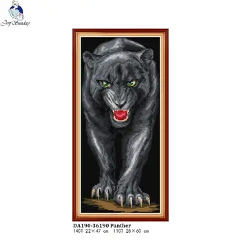 Joy sunday Panther Pattern Cross stitch kits DMC Needlework Embroidery DIY Handwork Fabric 14CT and 11CT Cross-Stitch Home Decor
Joy sunday Panther Pattern Cross stitch kits DMC Needlework Embroidery DIY Handwork Fabric 14CT and 11CT Cross-Stitch Home Decor