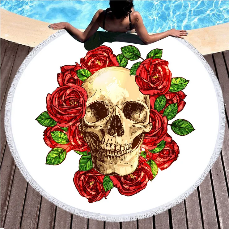 YI CHU XIN 3D Skull Series Microfiber round beach towel Sport Yoga Blanket Swimming Bath Towel beach towels for adults
YI CHU XIN 3D Skull Series Microfiber round beach towel Sport Yoga Blanket Swimming Bath Towel beach towels for adults