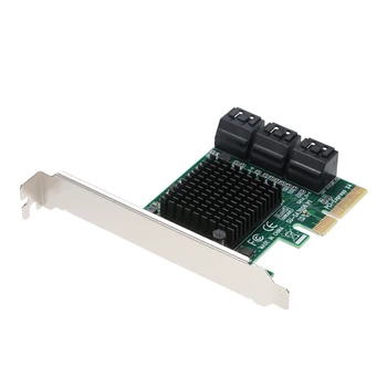 PCI-E SATA III 6 Ports Adapter Card PCI Express to SATA Controller Card SATA Expansion Card with Low Profile Bracket
PCI-E SATA III 6 Ports Adapter Card PCI Express to SATA Controller Card SATA Expansion Card with Low Profile Bracket