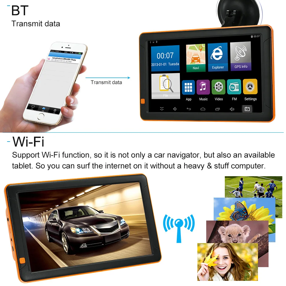 2018 9inch Tablet GPS Navigation Android System 16GB Portable Car Stereo Audio Player 1080P Car DVR Dash Cam Recorder Free Map
2018 9inch Tablet GPS Navigation Android System 16GB Portable Car Stereo Audio Player 1080P Car DVR Dash Cam Recorder Free Map