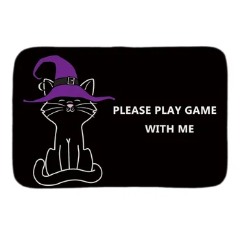 Please Play With The Cat Decorative Indoormat Soft Door Mat Short Plush Bathroom Floor Mats Black Carpets
Please Play With The Cat Decorative Indoormat Soft Door Mat Short Plush Bathroom Floor Mats Black Carpets
