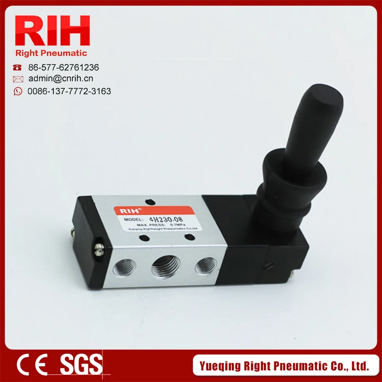 Right Pneumatics 4H Series lever valve 4H230-08