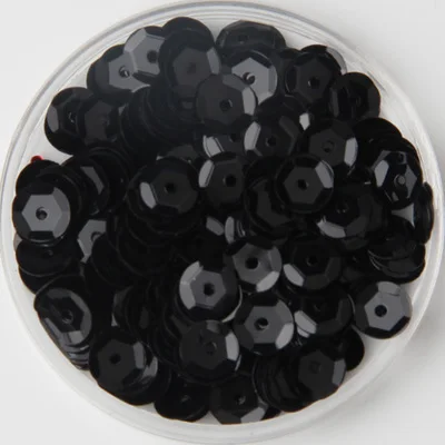 50g(1650pcs) 8mm Cup Sequins for Craft Silver-based Embossing Black Confetti Spangles
50g(1650pcs) 8mm Cup Sequins for Craft Silver-based Embossing Black Confetti Spangles