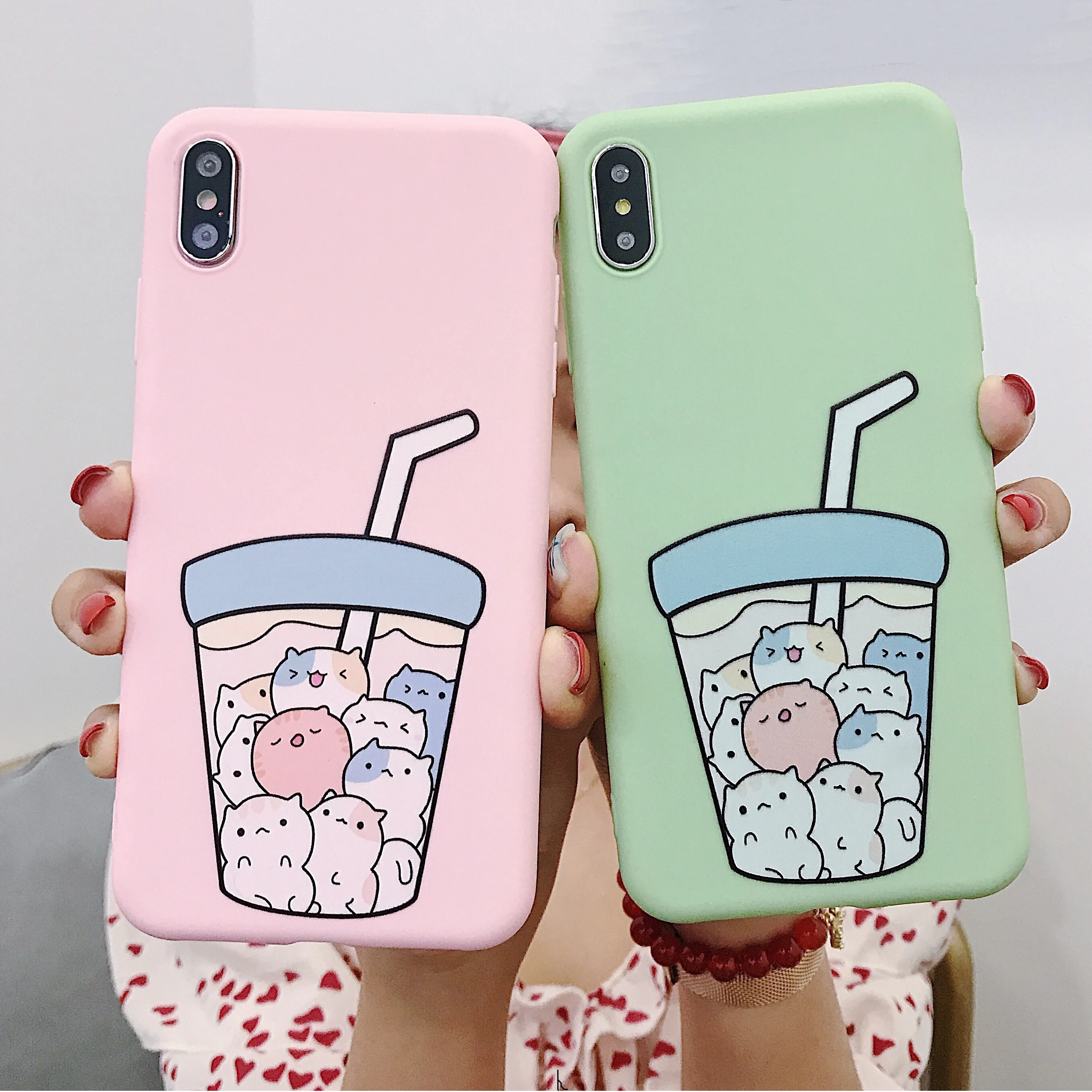 FastDeng Simple soft TPU phone cover for iPhone 6 6s 7 8 plus case Cute cartoon drink patterned case for iPhone X XR XS Max case
FastDeng Simple soft TPU phone cover for iPhone 6 6s 7 8 plus case Cute cartoon drink patterned case for iPhone X XR XS Max case