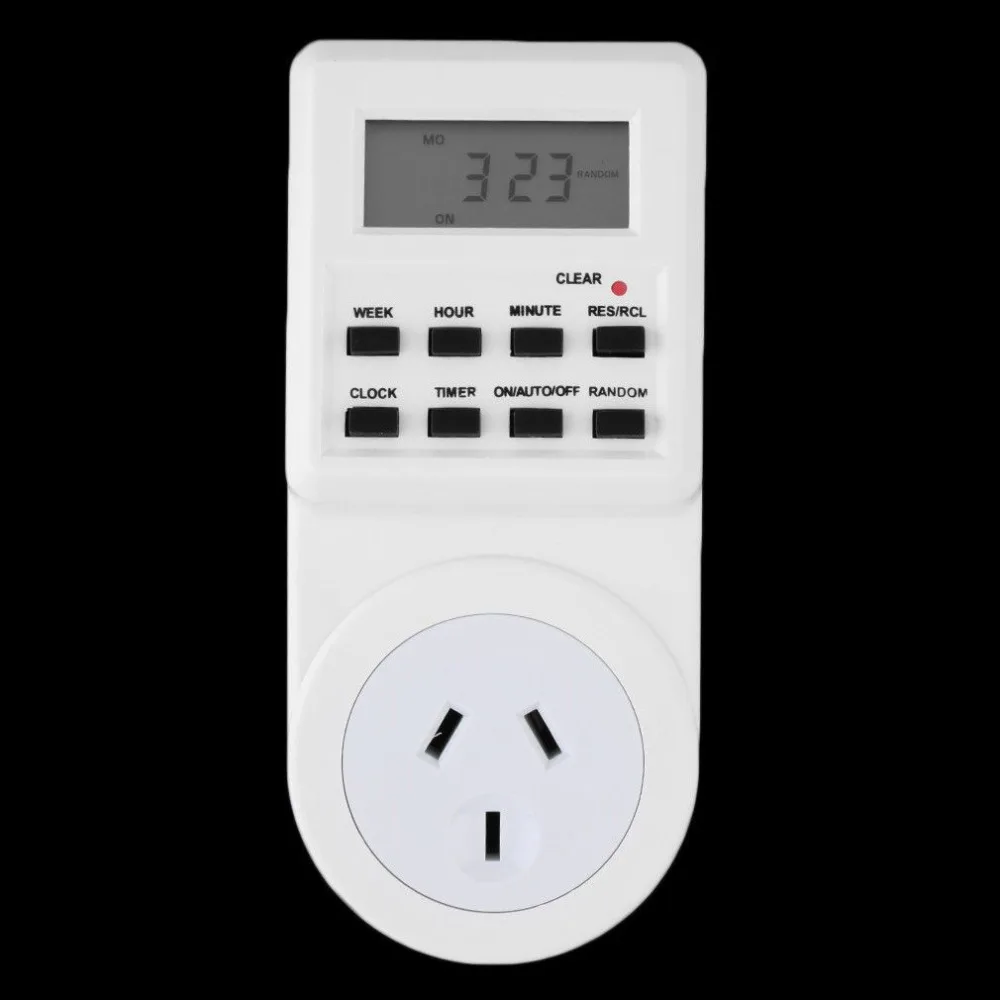 2017 Brand New 7 Day Digital Electronic LCD Plug-in 12/24 Hour Timer Switch Plug Socket AU Plug High Quality
2017 Brand New 7 Day Digital Electronic LCD Plug-in 12/24 Hour Timer Switch Plug Socket AU Plug High Quality