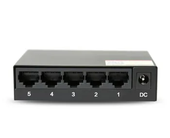 High Quality 10/100Mbps 5 Port portas Mini Ethernet Switch Desktop RJ45 Network Adapter With Metal Shell & US/EU Plug
High Quality 10/100Mbps 5 Port portas Mini Ethernet Switch Desktop RJ45 Network Adapter With Metal Shell & US/EU Plug