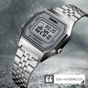 SKMEI Men Sports Watch Waterproof Watch Stainless Steel Fashion Digital Watch Business Men Clock Relogio Masculino Saat 1345
SKMEI Men Sports Watch Waterproof Watch Stainless Steel Fashion Digital Watch Business Men Clock Relogio Masculino Saat 1345