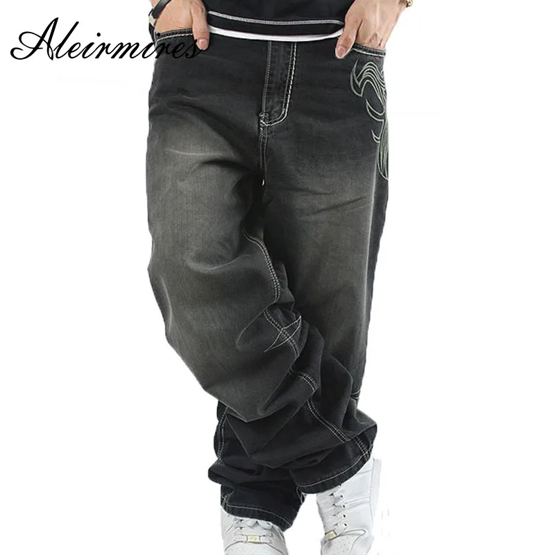 Mens Baggy Jeans Men Wide Leg Denim Pants Hip Hop 2018 New Embroidery Wings & Letters Embellished Skateboarder Jeans
Mens Baggy Jeans Men Wide Leg Denim Pants Hip Hop 2018 New Embroidery Wings & Letters Embellished Skateboarder Jeans