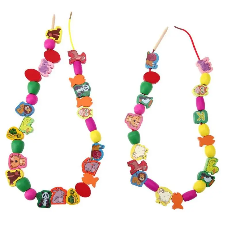 Early Education Toys DIY Stringing Threading Beads Game Funny Toy 60pcs/lot Wooden Cartoon Animal Kids Favorite Chrismas Gift
Early Education Toys DIY Stringing Threading Beads Game Funny Toy 60pcs/lot Wooden Cartoon Animal Kids Favorite Chrismas Gift