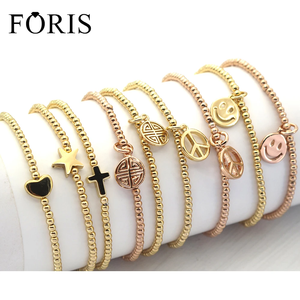 FORIS Fashion Jewelry 2.5mm Elastic Bead Fit Lovely Charms Bracelet For Women Gift PB026
FORIS Fashion Jewelry 2.5mm Elastic Bead Fit Lovely Charms Bracelet For Women Gift PB026
