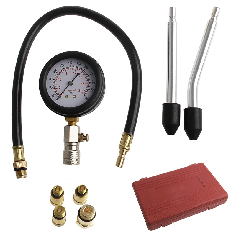 1PC Car Compression Vacuum Testers Portable Engine Cylinder Pressure Gauge Compression Tester Diagnostic Tool Kit Drop shipping 
1PC Car Compression Vacuum Testers Portable Engine Cylinder Pressure Gauge Compression Tester Diagnostic Tool Kit Drop shipping