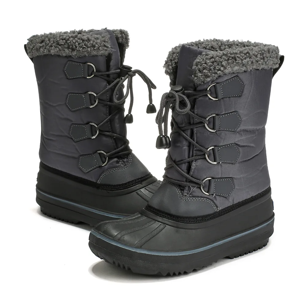 ULKNN 2018 Snow Boots Leather Black Grey Plush Cotton Shoes Anti-slippery High-tube boys girls Waterproof Warm Teenagers
ULKNN 2018 Snow Boots Leather Black Grey Plush Cotton Shoes Anti-slippery High-tube boys girls Waterproof Warm Teenagers