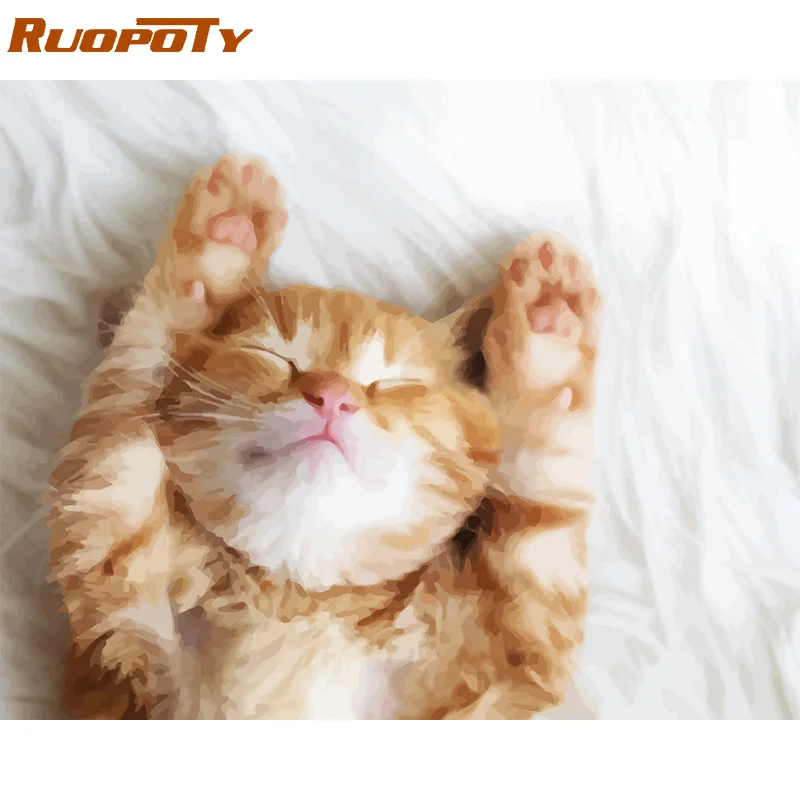 RUOPOTY Frame Cat DIY Painting By Numbers Animals Coloring By Numbers Canvas Painting Wall Art Picture Acrylic Paint By Numbers
RUOPOTY Frame Cat DIY Painting By Numbers Animals Coloring By Numbers Canvas Painting Wall Art Picture Acrylic Paint By Numbers