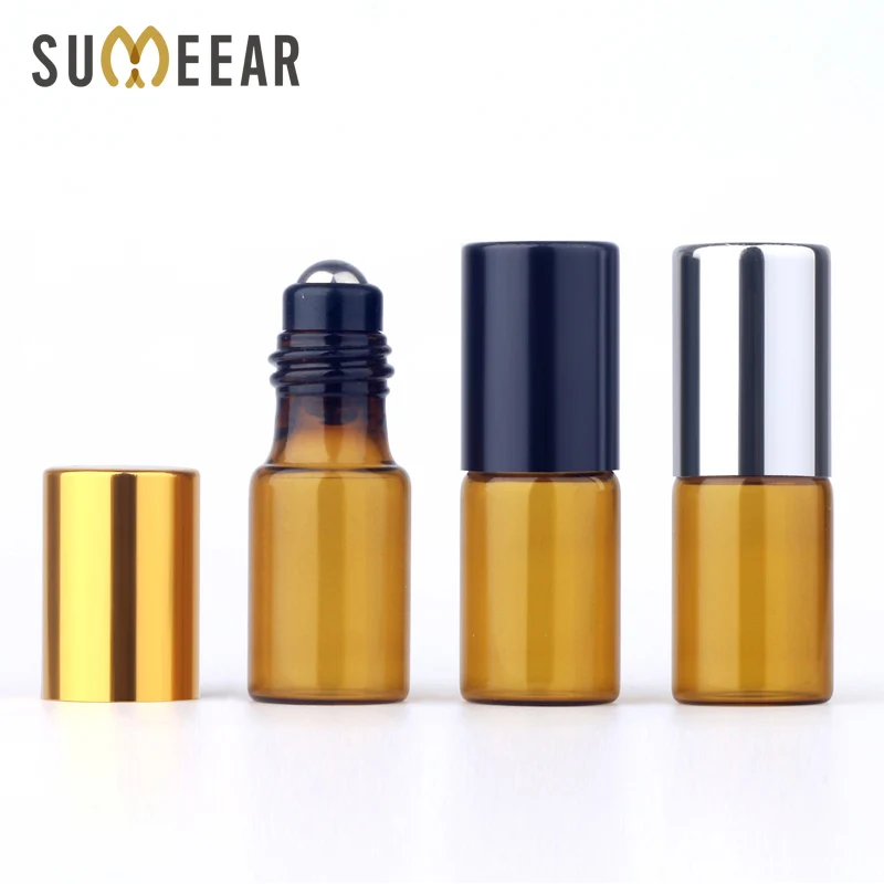 100Piece/Lot 3ML Essential Oil Bottles Amber Glass Bottle Roll On Refillable Perfume Bottle Travel Mini Empty Cosmetic Container
100Piece/Lot 3ML Essential Oil Bottles Amber Glass Bottle Roll On Refillable Perfume Bottle Travel Mini Empty Cosmetic Container
