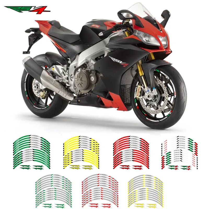 New 12 Pcs Fit Motorcycle Wheel Sticker stripe Reflective Decals Rim For Aprilia RSV4
New 12 Pcs Fit Motorcycle Wheel Sticker stripe Reflective Decals Rim For Aprilia RSV4