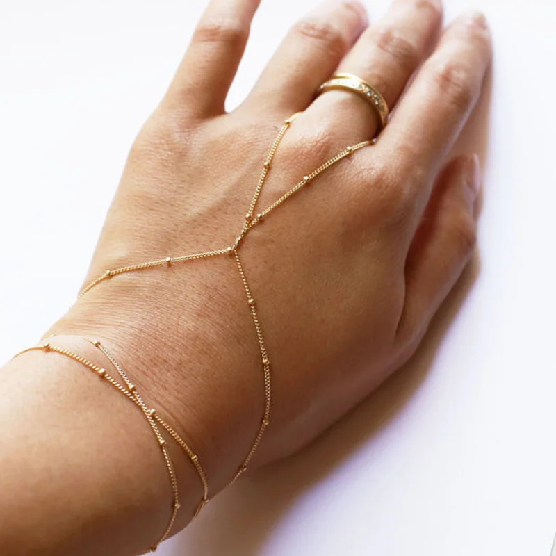 Boho Copper Beads Finger Link Bracelet Fashion Simple Handmade Slave Bracelets Lady Girls Charms Bohemian Summer Hand Jewelry
Boho Copper Beads Finger Link Bracelet Fashion Simple Handmade Slave Bracelets Lady Girls Charms Bohemian Summer Hand Jewelry