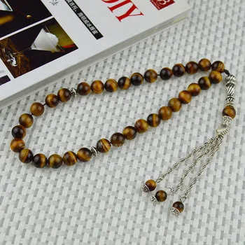 New !! Natural Tiger eye's stone Islamic musilm 33 prayer beads tashih Rosary beads for thanks giving day Halloween Holiday gift
New !! Natural Tiger eye's stone Islamic musilm 33 prayer beads tashih Rosary beads for thanks giving day Halloween Holiday gift