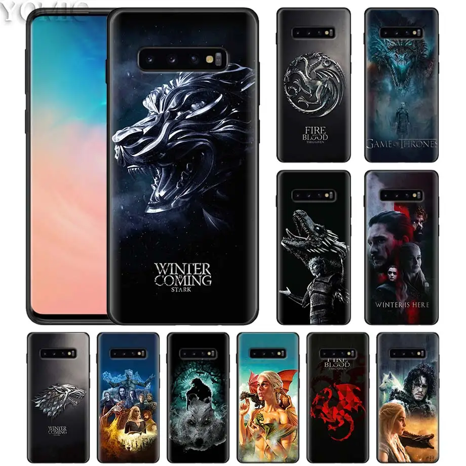 Black Silicone Case for Samsung Galaxy S10e S9 S8 S10 Plus S7 Edge Note 8 9 A50 A70 A40 Game of throne Soft Case Cover Coque
Black Silicone Case for Samsung Galaxy S10e S9 S8 S10 Plus S7 Edge Note 8 9 A50 A70 A40 Game of throne Soft Case Cover Coque