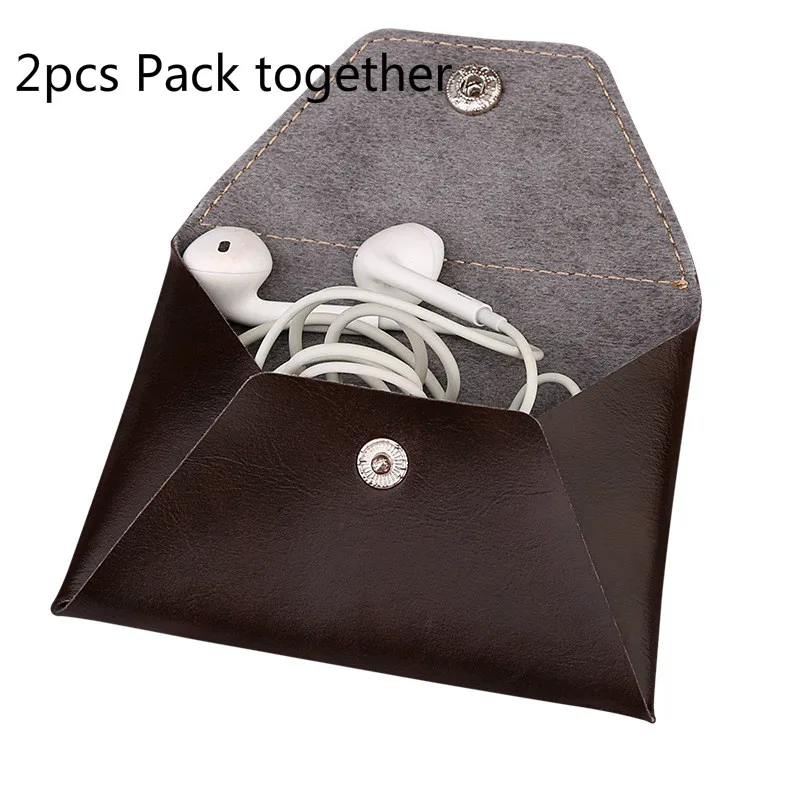 2pcs Mini storage bag for headphones in- Ear small electronic accessories Soft PU Leather Earbud Pouch Portable Bag Card case
2pcs Mini storage bag for headphones in- Ear small electronic accessories Soft PU Leather Earbud Pouch Portable Bag Card case