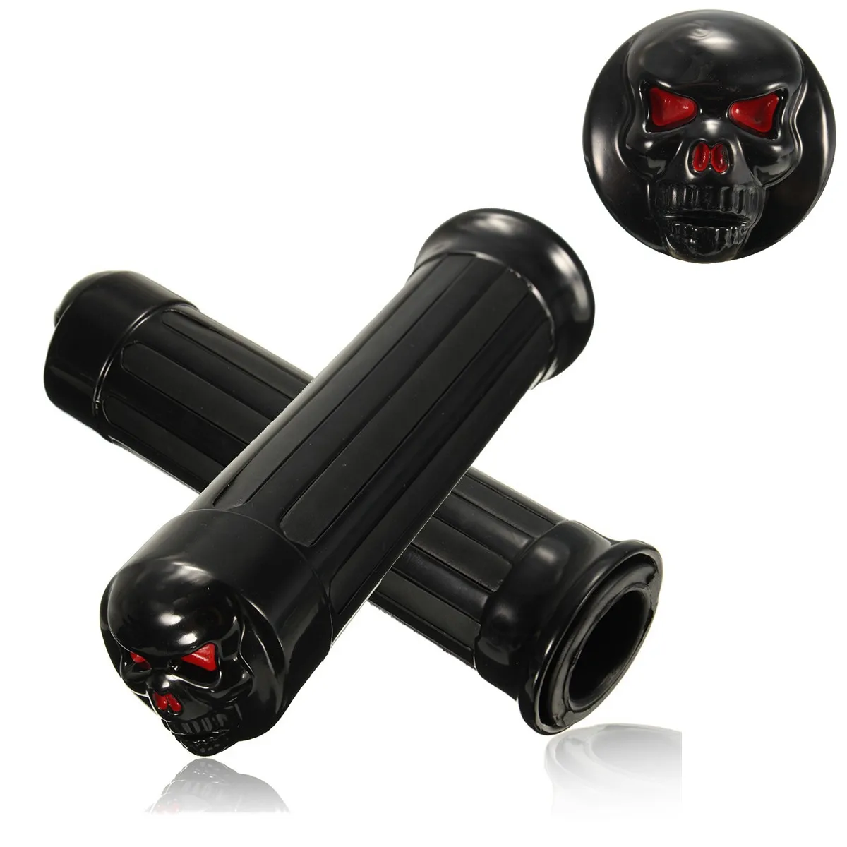 Black Skull Skeleton 1 inch Motorcycle Handlebar Hand Grips Fit For Davidson XL 883 Hugger Sportster 1970-2010
Black Skull Skeleton 1 inch Motorcycle Handlebar Hand Grips Fit For Davidson XL 883 Hugger Sportster 1970-2010
