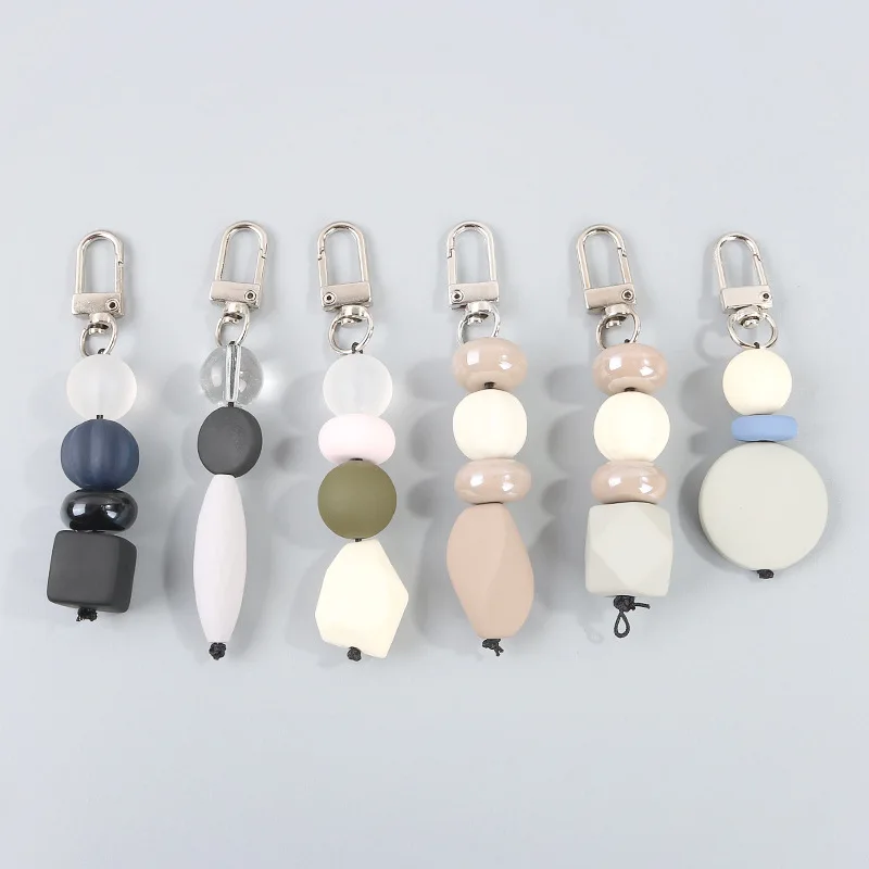 Japanese Korean geometric Beads pendant pendant key button decoration trinket keychain wallet chain bag charm
Japanese Korean geometric Beads pendant pendant key button decoration trinket keychain wallet chain bag charm
