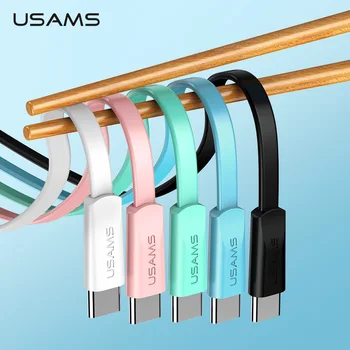 USAMS Type C usb Cable Fast Charging Cable for Samsung Xiaomi Mobile Phone Cable USB C TypeC Charge Data Cord for Huawei Oneplus