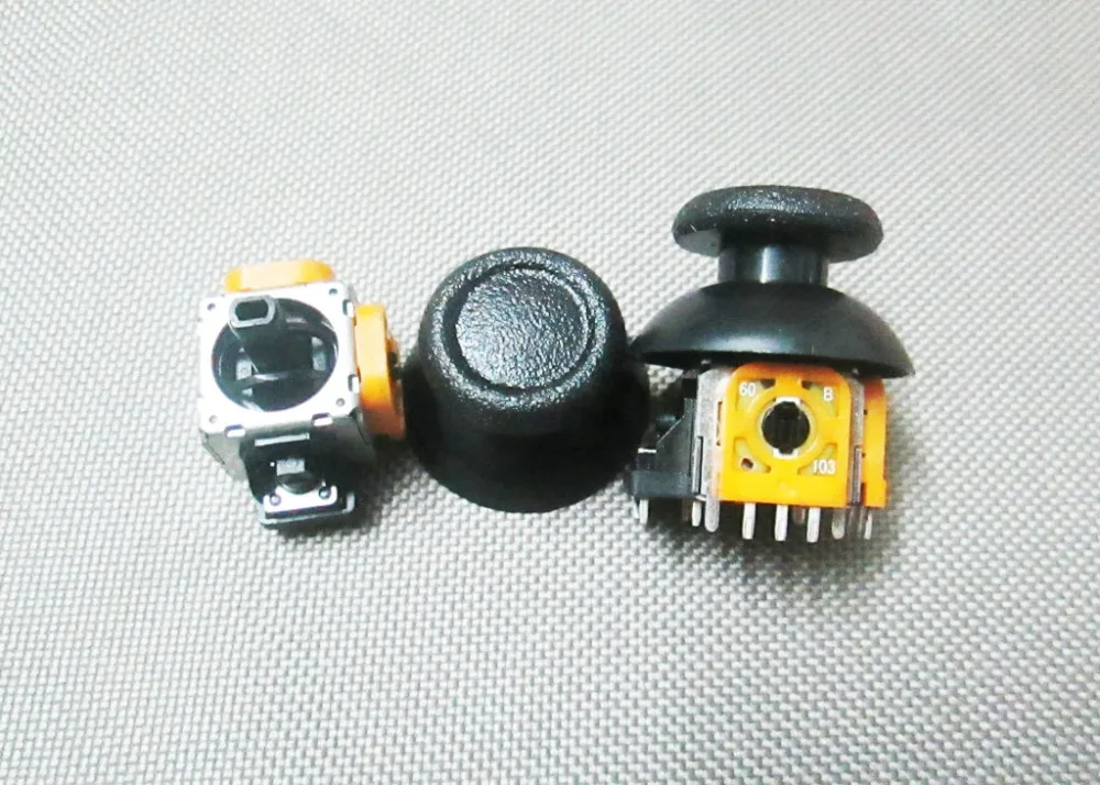 For PlayStation 4 PS4 Rocker Yellow Axis Analog Joystick Dualshock Controller+Black Mushroom Cap. | Электроника