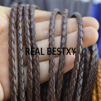 REAL BESTXY 5m/lot 4mm brown DIY Handcraft Genuine real Leather Cord New Style Punk cowhide leather straps for bracelets making
REAL BESTXY 5m/lot 4mm brown DIY Handcraft Genuine real Leather Cord New Style Punk cowhide leather straps for bracelets making