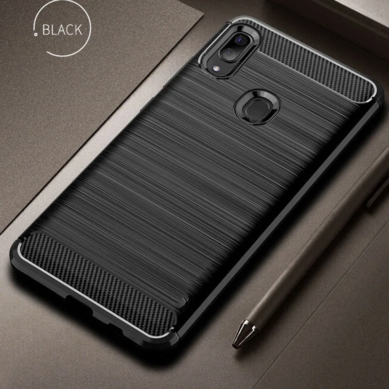 For Samsung Galaxy A30 A20 A20e Case Carbon fiber Cover Shockproof phone Case for Samsung A 20 30 Cover Full Protection Bumper
For Samsung Galaxy A30 A20 A20e Case Carbon fiber Cover Shockproof phone Case for Samsung A 20 30 Cover Full Protection Bumper