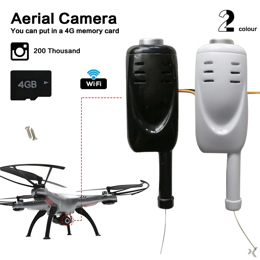 Cewaal HD 2.0MP 720P воздушная камера БПЛА Квадрокоптер для SYMA X5 X5C FPV Дрон в реальном