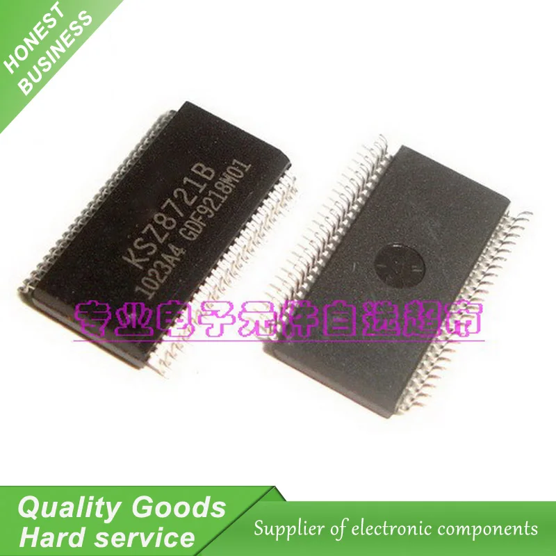 5pcs/lot KSZ8721B TSSOP-48 KSZ8721 2.5V 10/100BasTX/FX MII Physical Layer Transceiver New Original Free Shipping
5pcs/lot KSZ8721B TSSOP-48 KSZ8721 2.5V 10/100BasTX/FX MII Physical Layer Transceiver New Original Free Shipping