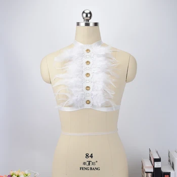 BLACK body harness Elastic strap tops body cage Bondage harness lingerie Hollow out cage bra goth halloween club party rave wear
BLACK body harness Elastic strap tops body cage Bondage harness lingerie Hollow out cage bra goth halloween club party rave wear