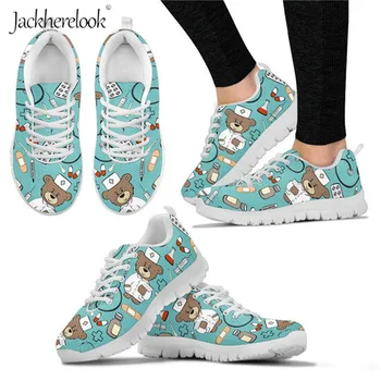 Jackherelook Cute Cartoon Pediatrician Nurse Bear Print Woman Flats Shoes Breathable Summer Lightweight Sneakers Female Footwear
Jackherelook Cute Cartoon Pediatrician Nurse Bear Print Woman Flats Shoes Breathable Summer Lightweight Sneakers Female Footwear