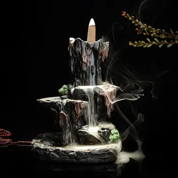 Lofty Mountains And Flow-Water Smoke Backflow Incense Burner Ceramic Rockery Ornaments Censer Antique Incense Burner R240
Lofty Mountains And Flow-Water Smoke Backflow Incense Burner Ceramic Rockery Ornaments Censer Antique Incense Burner R240